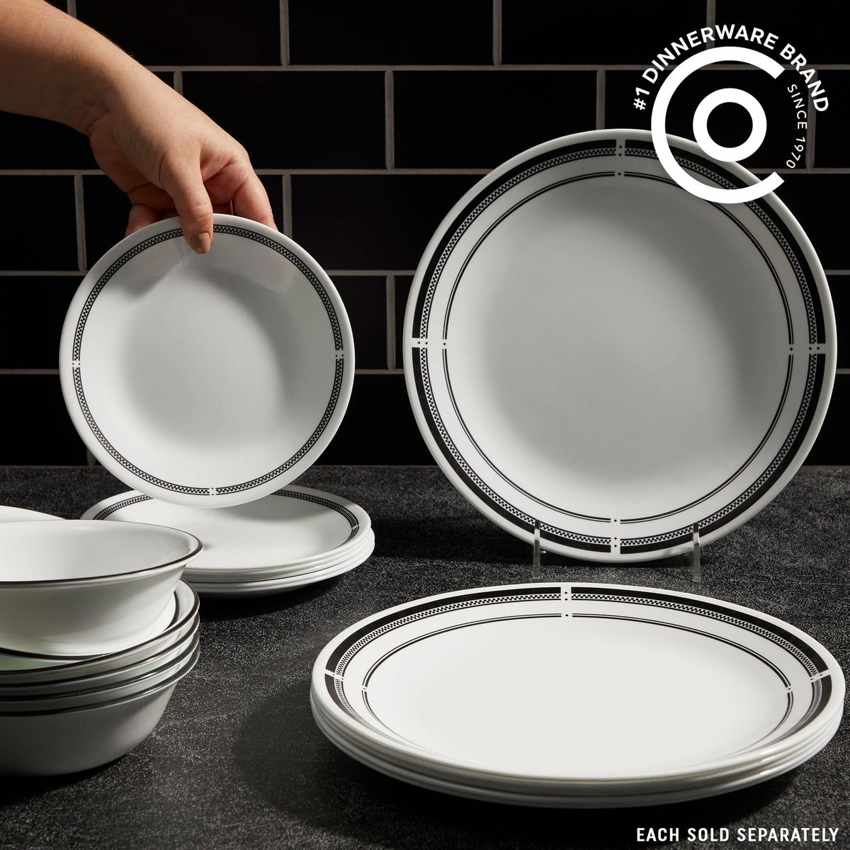 Corelle® Brasserie 10.25" Dinner Plates, 6-pack - Image 2